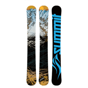 Summit Skiboards Invertigo 118 cm Skiboards with Atomic L10 Release Bindings 2017 