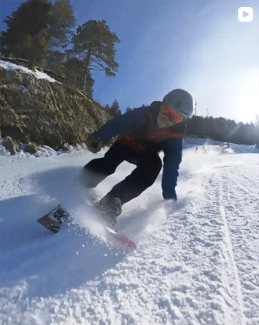 "Bad days just can't happen on skiboards" - @cam_good_times riding GroovN 106 cm skiboards.
