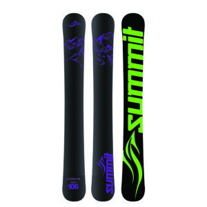 Summit Carbon Pro GroovN 106cm Rocker Camber skiboards SP
