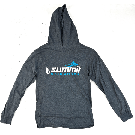 summit skiboards logo hooded t-shirt long sleeve small